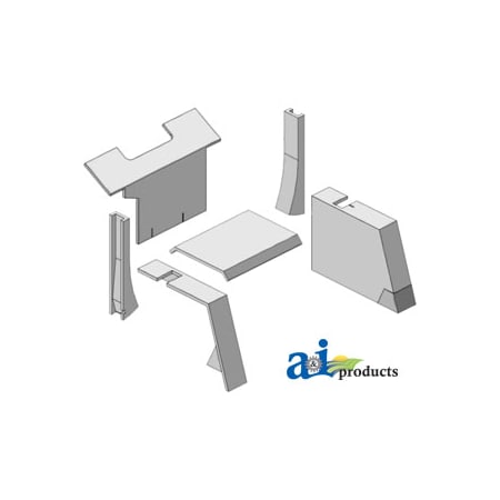 A & I Products Cab Upholstery Kit, Gray 0" x0" x0" A-K62094